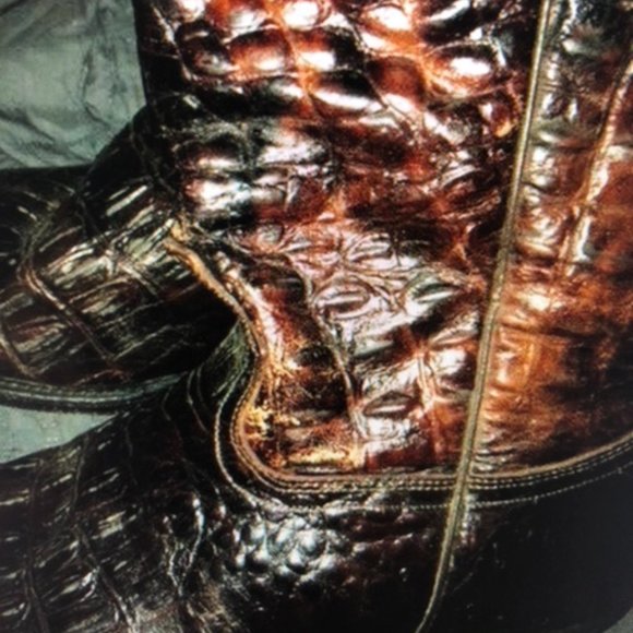 Rogers Western Alligator Rust Boots - Picture 4 of 5